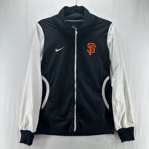 Nike Track Jacket Womens Sz S San Francisco Giants MLB Performance Black